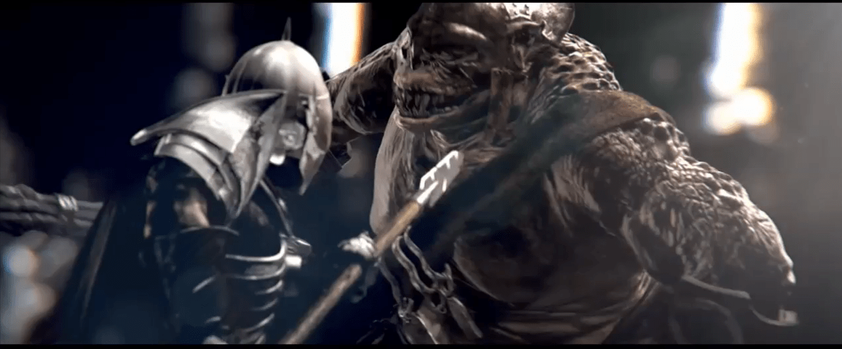 troll, knight, fighter, fantasy, battle